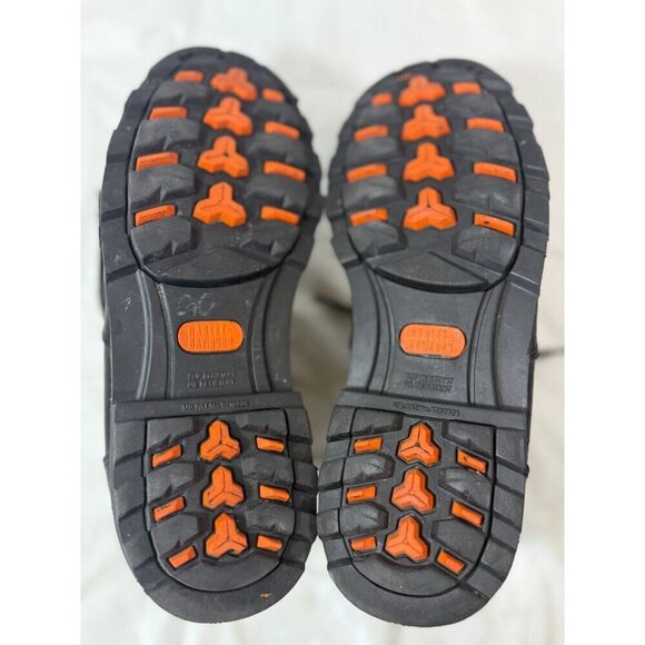 HarleyDavidson Men's Relief Shock Aborber Black Motorcycle Boots 93074 10 Wide - Picture 9 of 12